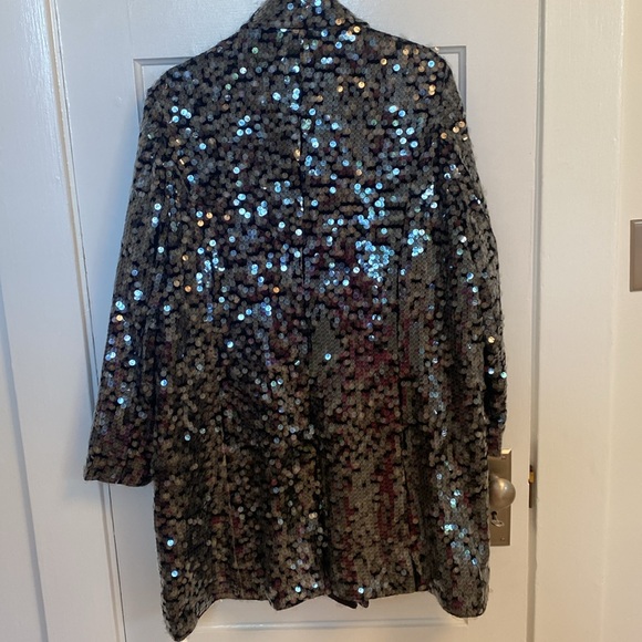 Frances Valentine Sequin Barn Jacket - Size Large - Picture 4 of 10